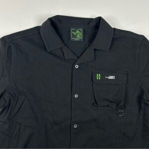 Razer Shirt Mens XL Black Button Up Snake Gamer Gaming Esports Official Employee